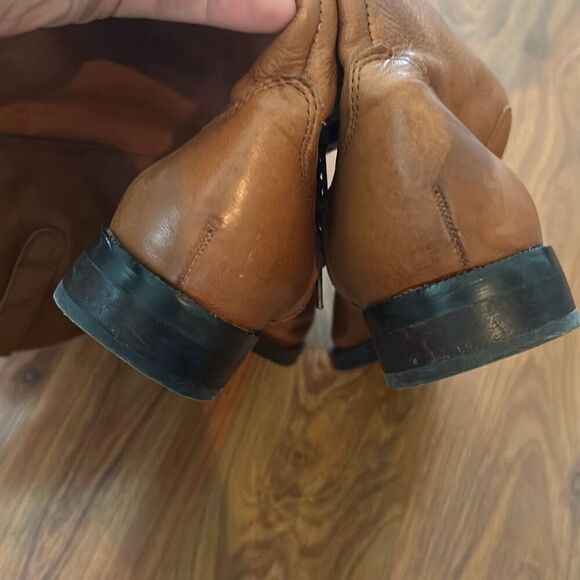 Ralph Lauren Tan Brown Jenessa Leather boots size 6 riding boots - Picture 7 of 10